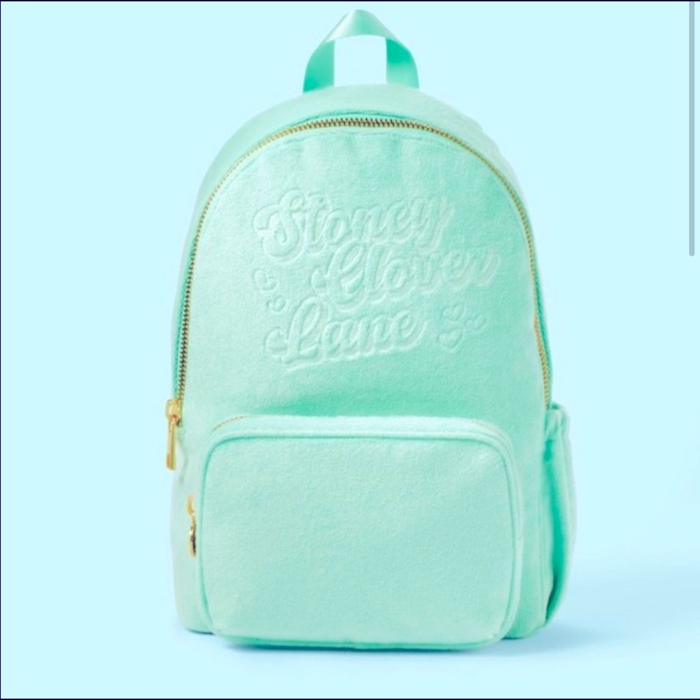 Stoney clover x Target terry cloth teal backpack